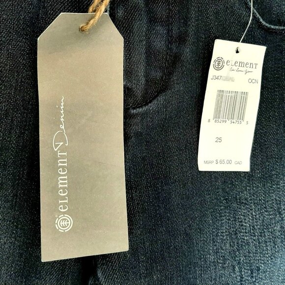 3/$20 NEW Element Denim Jeans Skinny Ballet Fit Jeggings Dark Blue Wash - Picture 8 of 10
